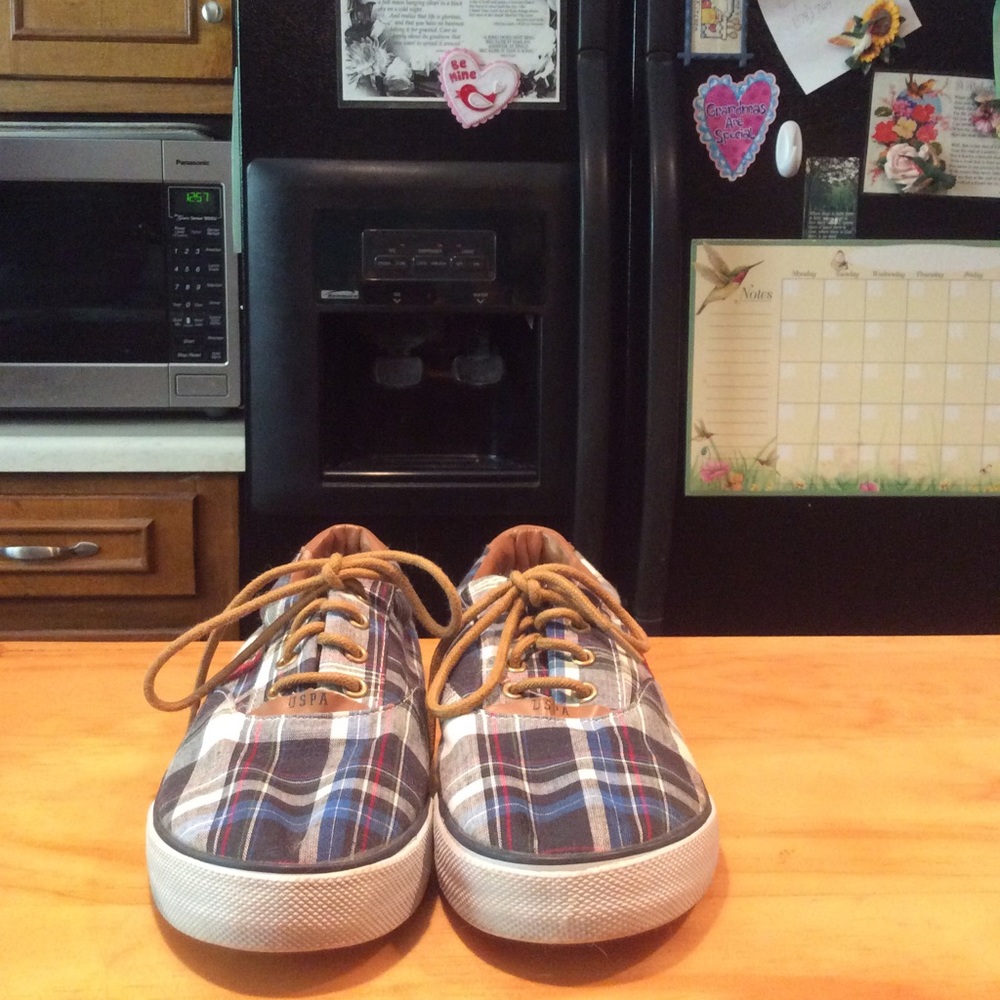 Women “Charlie” USPA Polo Plaid Deck Boat Shoes